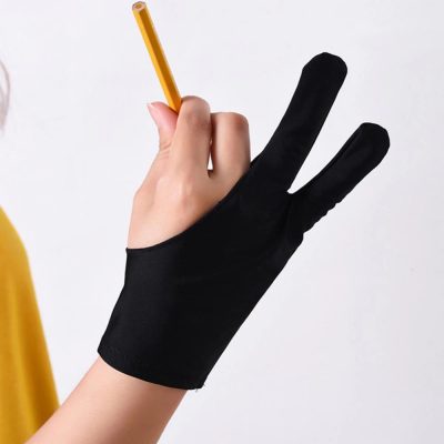 Black painting gloves