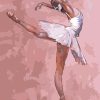 Girl in Ballet Lesson paint by numbers