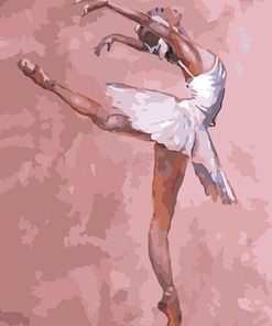 Girl in Ballet Lesson paint by numbers