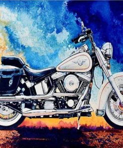 Harley Motorcycle paint by numbers