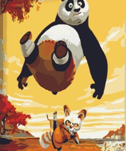 Kung Fu Panda paint by numbers