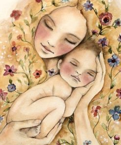 Mother and Baby paint by numbers