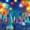 Nightscape in New York paint by numbers