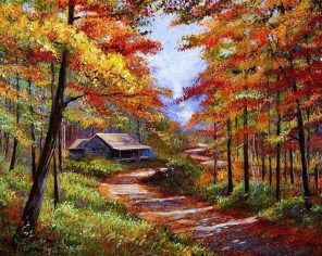 Autumn Landscape - DIY Paint By Numbers - Numeral Paint