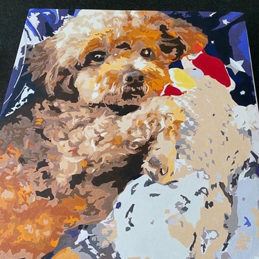 customized dog painting