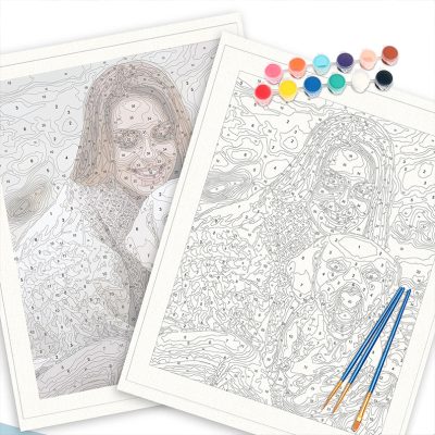 personalized paint by numbers package