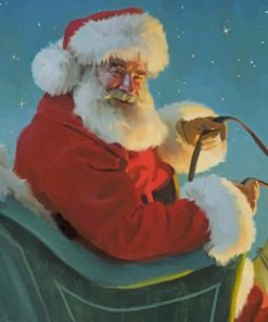 Father Christmas paint by numbers