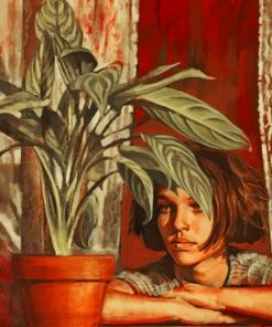 Mathilda And Leon Plant Paint by numbers