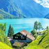 Switzerland Landscape paint by numbers