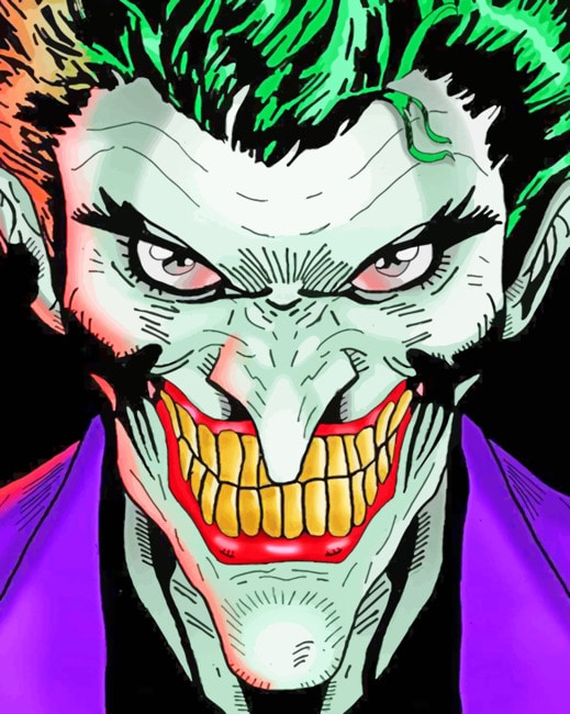 Angry Joker - NEW Paint By Numbers - PaintingByNumbersKit.COM