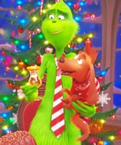 Grinch And Max paint by numbers