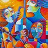 Abstract Musician paint by numbers paint by numbers