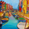 Aesthetic Colorful Canal paint by numbers