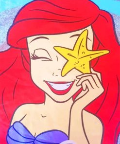 Ariel Starfish paint by numbers