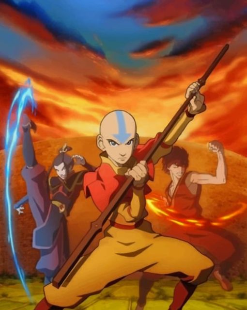 Avatar The Last Airbender paint by numbers