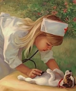 Baby Nurse Paint by numbers