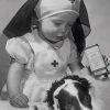 Baby Nurse With Her Dog paint by numbers