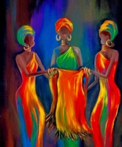 Black African Ladies Paint by numbers