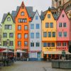 Colorful Buildings In Amsterdam Netherlands paint by numbers