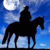 Cowboy Under The Moon Paint by numbers
