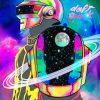 Colorful Daft Punk paint by numbers