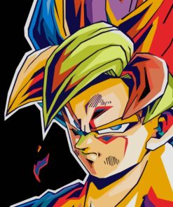 Goku Dragon Ball paint by numbers