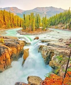 Jasper National Park Of Canada paint by numbers
