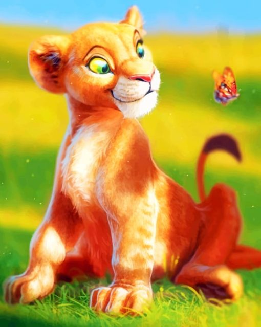 Lion King Cub paint by numbers