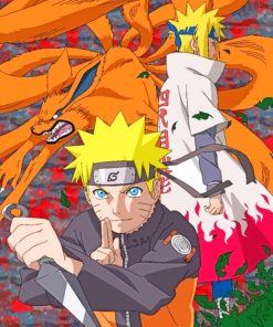 Naruto And Minato paint by numbers
