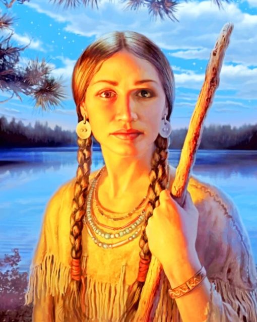 Sacagawea Art paint by numbers