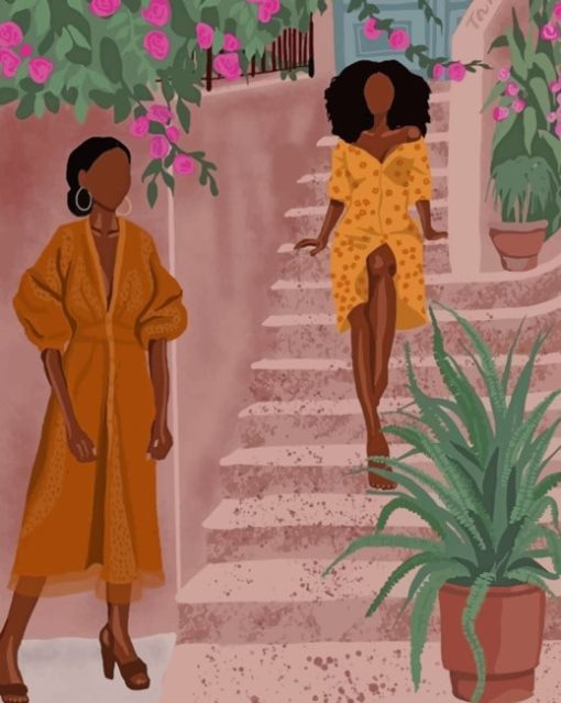 Stylish African Women paint by numbers