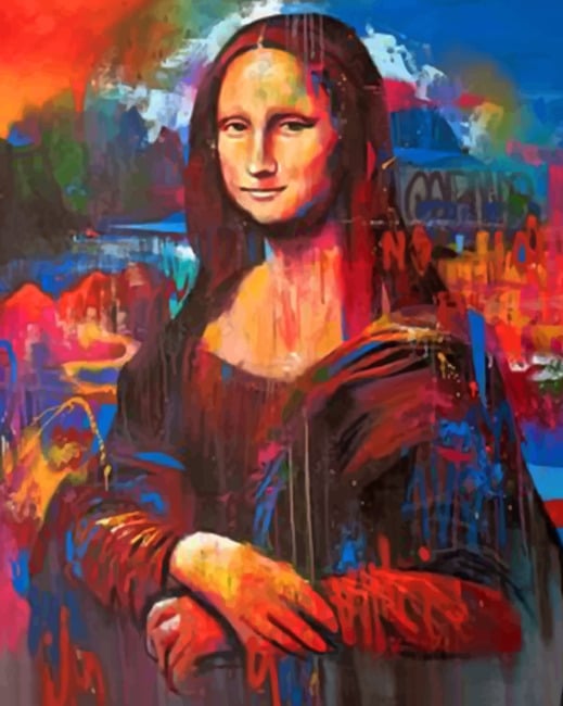 Vintage Colorful Mona Lisa NEW Paint By Numbers 