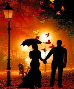 Autumn Couple Paint by numbers