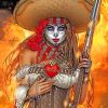 Mexican Sugar Woman paint by numbers