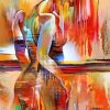 Abstract Woman Body paint by numbers