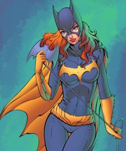 Batgirl Superhero paint by number