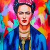 Colorful Frida paint by number