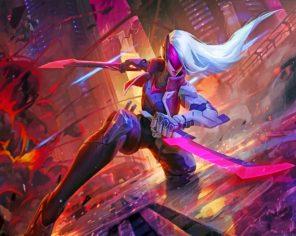 Katrina league of legends paint by numbers