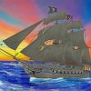 Pirate Ship paint by numbers