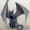 Bat Cat Paint by numbers