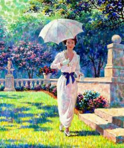 Classy Lady In Garden Paint by numbers
