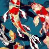 Metalic Koi Fish Art Paint by numbers