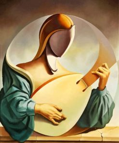 Woman Playing Oud Paint by numbers