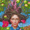 apple-woman-and-flowers-paint-by-numbers