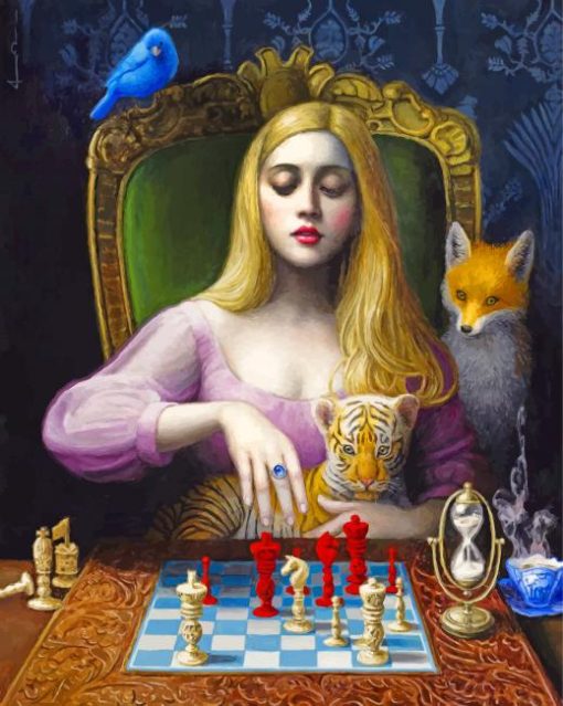 Chie Yoshii Chess Paint by numbers