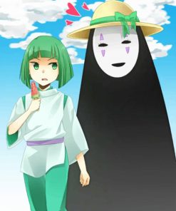 chihiro and haku no face paint by numbers