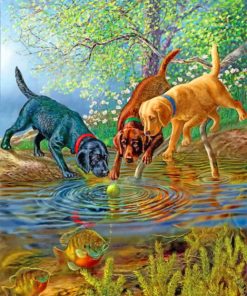 dogs-playing-paint-by-number