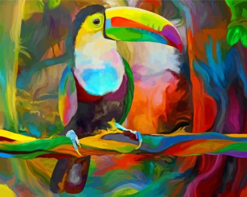 Colorful Toucan Paint by numbers