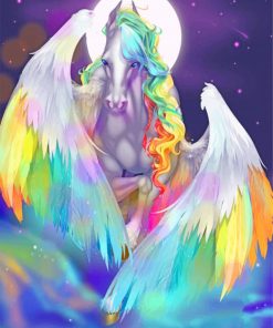 Fantasy Colorful Horse Paint by numbers
