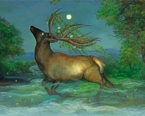 Fantasy Elk Paint by number